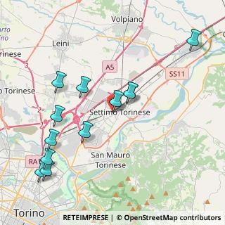 Mappa Via Giovanni Amendola, 10036 Settimo Torinese TO, Italia (4.45083)