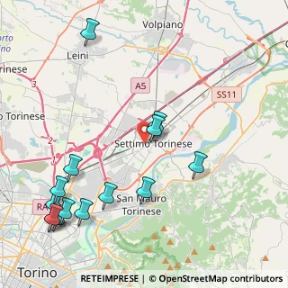 Mappa Via Giovanni Amendola, 10036 Settimo Torinese TO, Italia (5.36214)