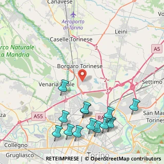 Mappa Via Emilia, 10071 Borgaro Torinese TO, Italia (5.35692)