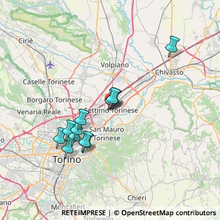 Mappa Piazza S. Pietro in Vincoli, 10036 Settimo Torinese TO, Italia (6.68)