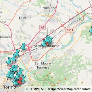 Mappa Piazza S. Pietro in Vincoli, 10036 Settimo Torinese TO, Italia (7.178)