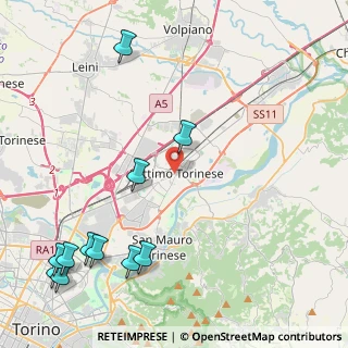 Mappa Via Teologo Giuseppe Antonino, 10036 Settimo Torinese TO, Italia (5.92091)