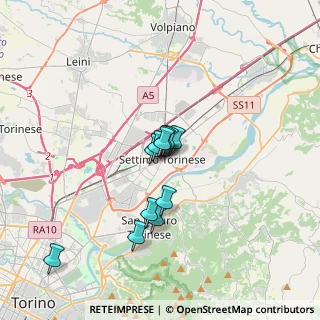 Mappa Piazza S. Pietro in Vincoli, 10036 Settimo Torinese TO, Italia (2.43364)
