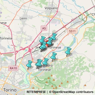 Mappa Piazza S. Pietro in Vincoli, 10036 Settimo Torinese TO, Italia (2.39923)