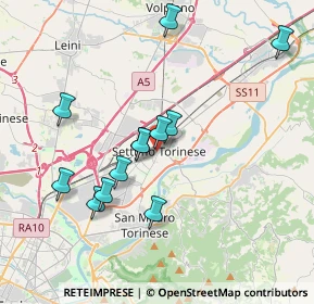 Mappa Piazza S. Pietro in Vincoli, 10036 Settimo Torinese TO, Italia (3.52583)