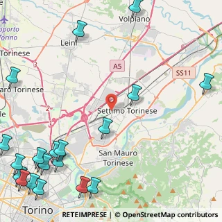 Mappa Via Don Milanesio, 10036 Settimo Torinese TO, Italia (7.151)