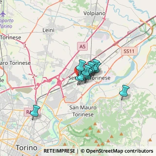 Mappa Via Don Milanesio, 10036 Settimo Torinese TO, Italia (1.8325)