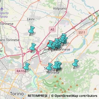 Mappa Via Don Milanesio, 10036 Settimo Torinese TO, Italia (2.75941)