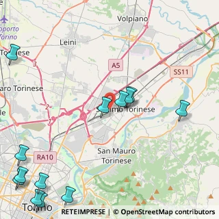 Mappa Via Don Milanesio, 10036 Settimo Torinese TO, Italia (6.41385)