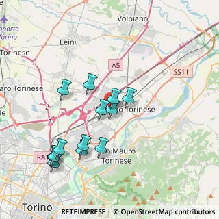 Mappa Via Don Milanesio, 10036 Settimo Torinese TO, Italia (3.69846)