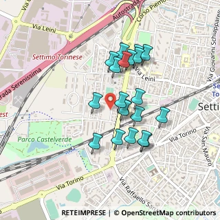 Mappa Via Don Milanesio, 10036 Settimo Torinese TO, Italia (0.3665)