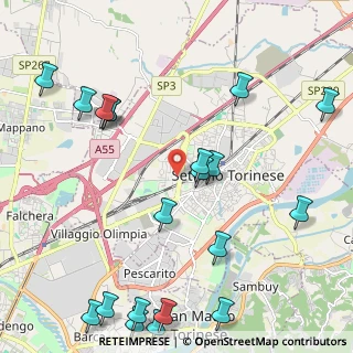 Mappa Via Don Milanesio, 10036 Settimo Torinese TO, Italia (2.823)