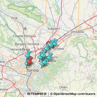 Mappa Via Don Milanesio, 10036 Settimo Torinese TO, Italia (6.04667)