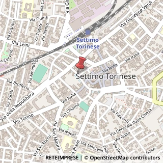 Mappa Via Franklin Delano Roosevelt, 6, 10036 Settimo Torinese TO, Italia, 10036 Settimo Torinese, Torino (Piemonte)