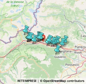 Mappa Via Susa, 10050 Bruzolo TO, Italia (8.545)