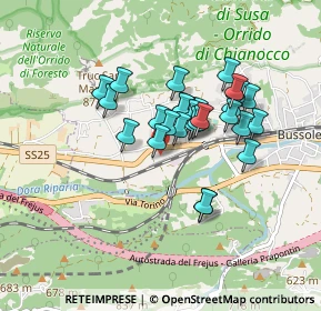 Mappa S.da Susa, 10053 Bussoleno TO, Italia (0.67407)