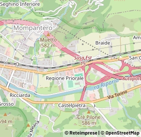 Mappa Regione Priorale, 10059 Susa TO, Italia (0.30769)