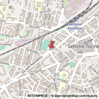 Mappa Via Cavour, 28/A, 10036 Settimo Torinese, Torino (Piemonte)