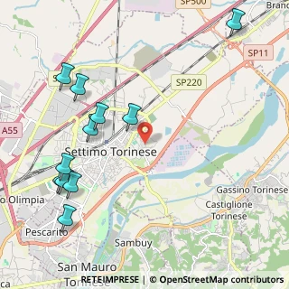 Mappa Via P.P.Pasolini, 10036 Settimo Torinese TO, Italia (2.59818)