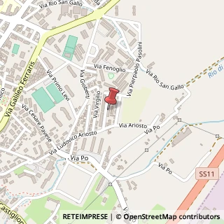 Mappa Via P.P.Pasolini, 6, 10036 Settimo Torinese, Torino (Piemonte)