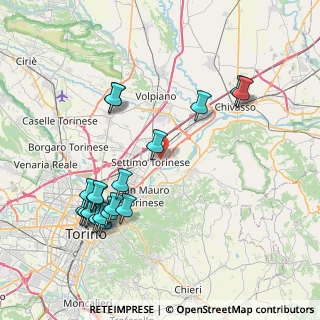 Mappa Via P.P.Pasolini, 10036 Settimo Torinese TO, Italia (8.915)