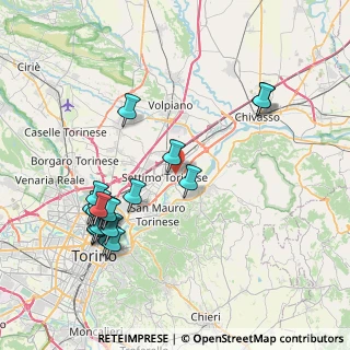 Mappa Via P.P.Pasolini, 10036 Settimo Torinese TO, Italia (8.7055)