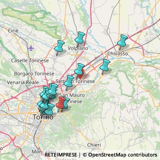 Mappa Via P.P.Pasolini, 10036 Settimo Torinese TO, Italia (8.38632)