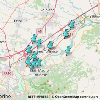 Mappa Via P.P.Pasolini, 10036 Settimo Torinese TO, Italia (3.50769)