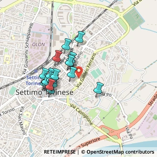 Mappa Via Silvio Pellico, 10036 Settimo Torinese TO, Italia (0.39)