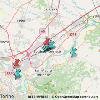 Mappa Via G. Ferraris, 10036 Settimo Torinese TO, Italia (2.84545)