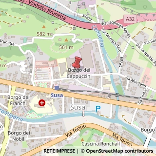 Mappa Via Luciano Couvert, 24, 10059 Susa, Torino (Piemonte)