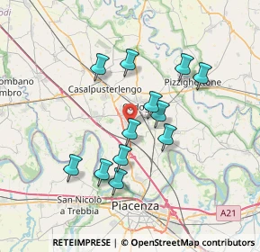 Mappa Vicolo Gaetano Donizetti, 26861 Fombio LO, Italia (6.27417)