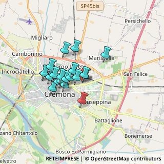 Mappa Via Dante Ruffini, 26100 Cremona CR, Italia (1.253)