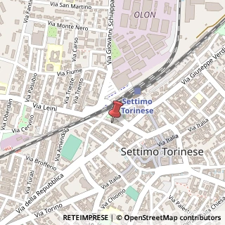 Mappa Via Fratelli Rosselli, 6, 10036 Settimo Torinese, Torino (Piemonte)