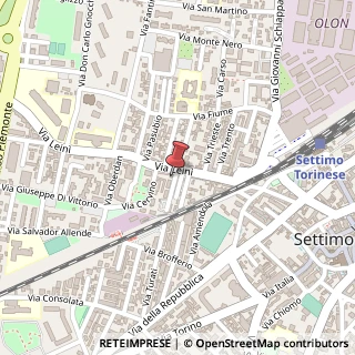 Mappa Via Lein?, 23, 10036 Settimo Torinese, Torino (Piemonte)