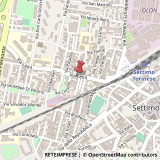 Mappa Via Lein?, 25, 10036 Settimo Torinese, Torino (Piemonte)