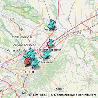 Mappa Via Pietro Astegiano, 10036 Settimo Torinese TO, Italia (7.785)