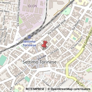 Mappa Via Pietro Astegiano, 8, 10036 Settimo Torinese, Torino (Piemonte)