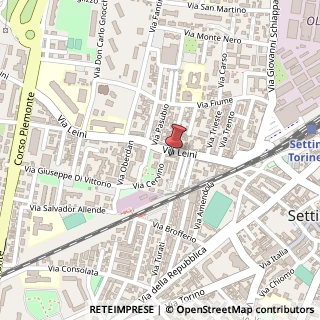 Mappa Via Leinì, 27/B, 10036 Settimo Torinese, Torino (Piemonte)