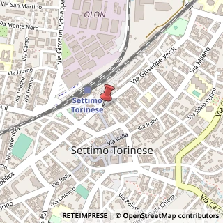 Mappa Via Giuseppe Verdi, 4, 10036 Settimo Torinese, Torino (Piemonte)
