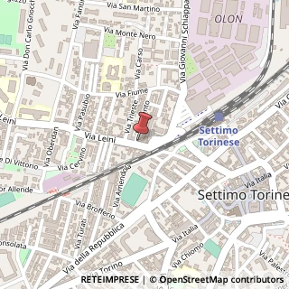 Mappa Via Leinì, 8, 10036 Settimo Torinese, Torino (Piemonte)