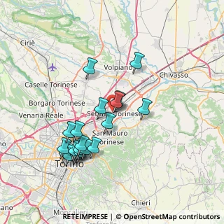 Mappa Via Trento, 10036 Settimo Torinese TO, Italia (7.3845)