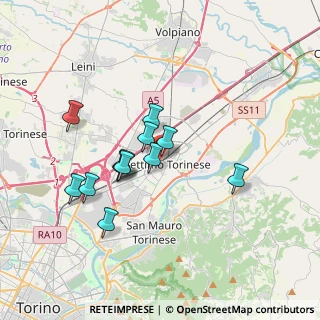 Mappa Via Trento, 10036 Settimo Torinese TO, Italia (3.03417)