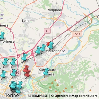 Mappa Via Trento, 10036 Settimo Torinese TO, Italia (7.45)