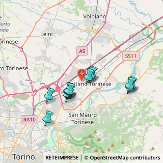 Mappa Via Guglielmo Oberdan, 10036 Settimo Torinese TO, Italia (3.13231)