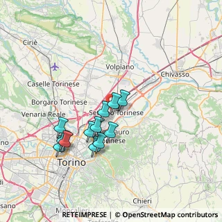Mappa Via Guglielmo Oberdan, 10036 Settimo Torinese TO, Italia (6.37917)
