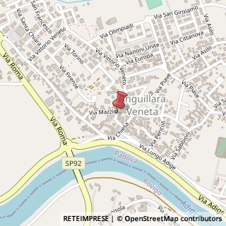 Mappa Piazza De Gasperi, 8, 35022 Anguillara Veneta, Padova (Veneto)