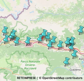 Mappa 10050 Bruzolo TO, Italia (8.9805)
