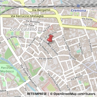 Mappa Via Giuseppe Garibotti, 12, 26100 Cremona, Cremona (Lombardia)