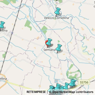 Mappa Via Valle, 27020 Semiana PV, Italia (3.944)